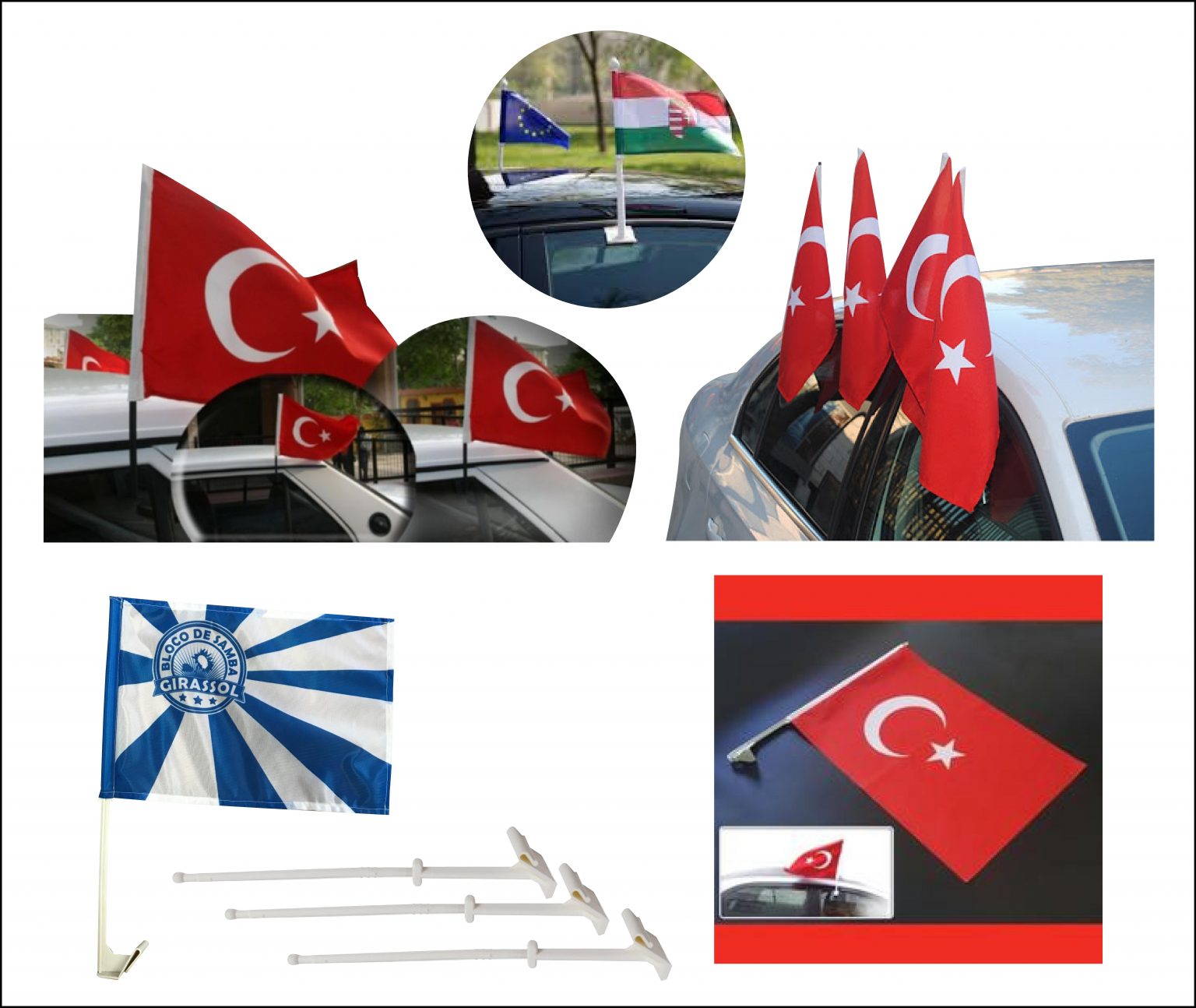 Konvoy Bayrakları Cama Tak görseli